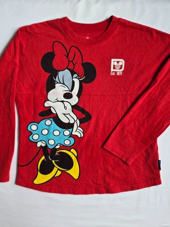 Disney Other - Disneyland Minnie Mouse & Daisy Duck Red Spirit Jersey Youth XL 14 Disney